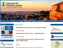 Tablet Screenshot of comune.gioiosaionica.rc.it